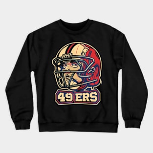 49 ers victor design,go niners Crewneck Sweatshirt